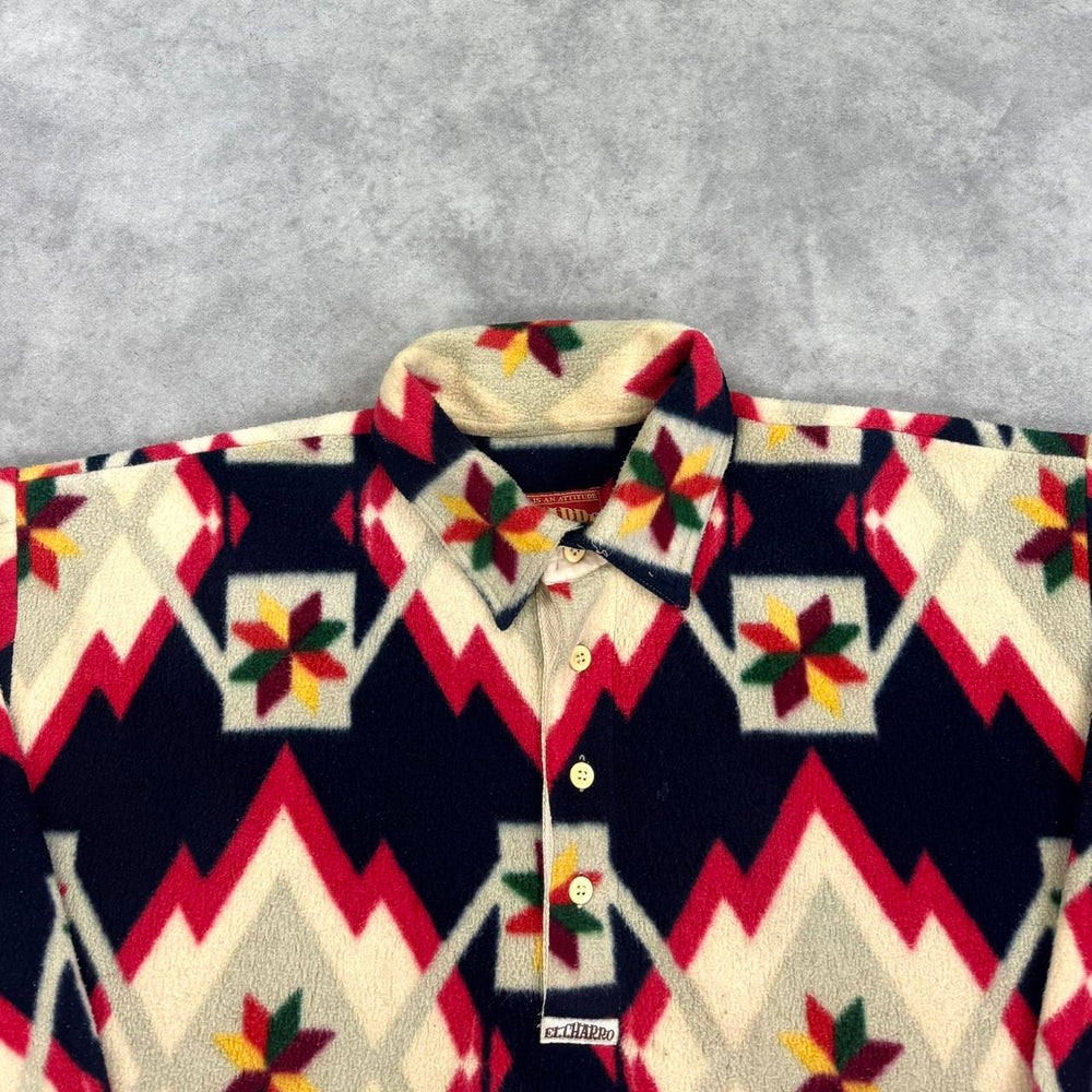 Vintage print fleece