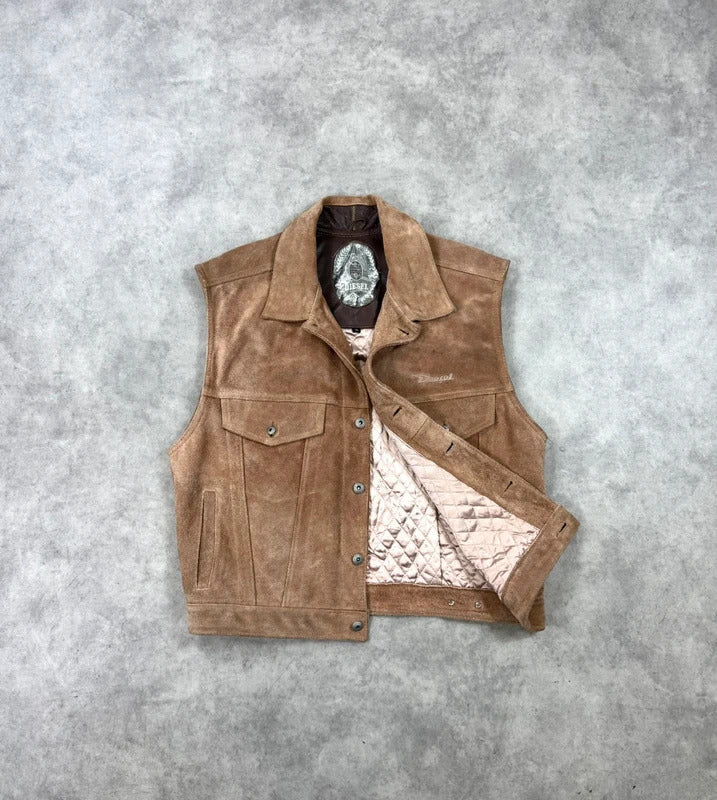 Vintage Diesel suede leather jacket