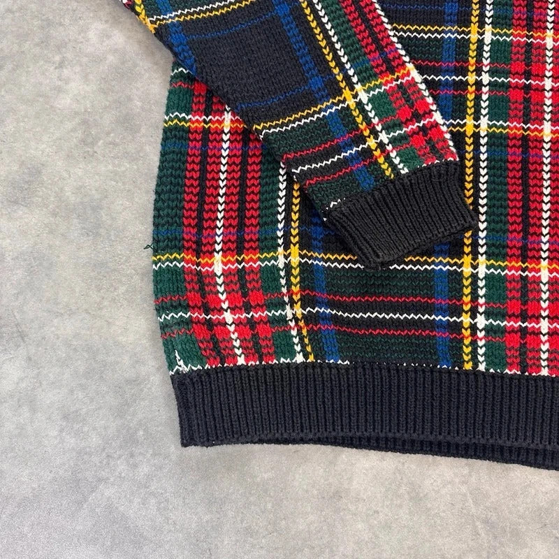 Vintage GAP check knit jumper