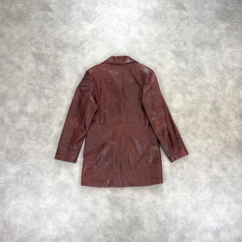 Vintage 2000s leather coat