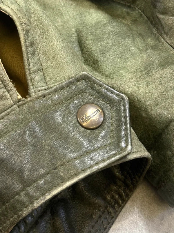 Vintage Chevignon leather bomber jacket