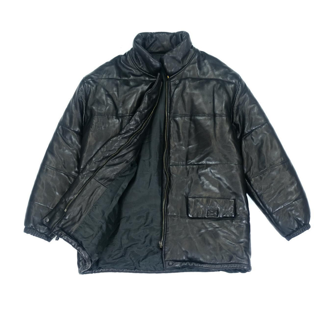 Rare leather puffer jacket